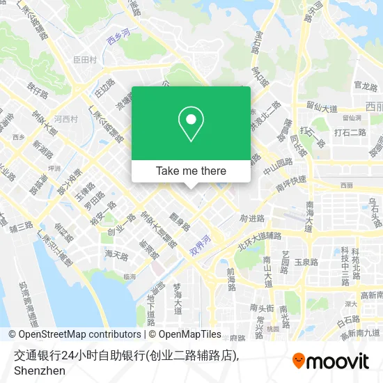 交通银行24小时自助银行(创业二路辅路店) map