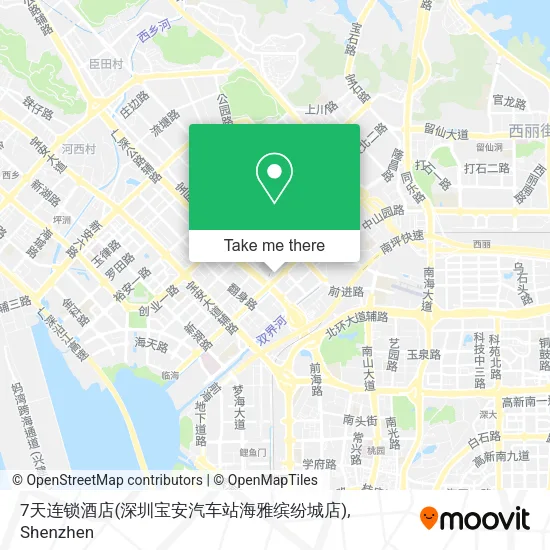 7天连锁酒店(深圳宝安汽车站海雅缤纷城店) map