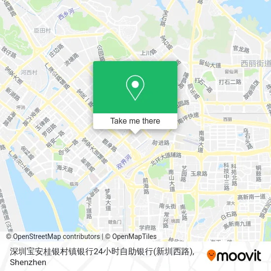 深圳宝安桂银村镇银行24小时自助银行(新圳西路) map