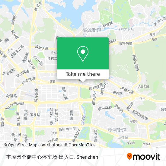 丰泽园仓储中心停车场-出入口 map