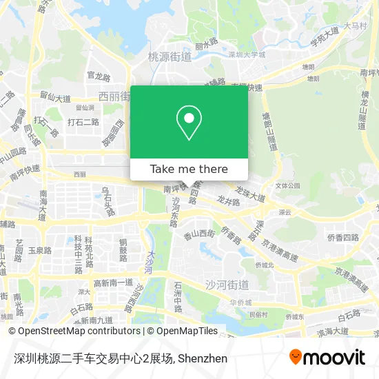 深圳桃源二手车交易中心2展场 map