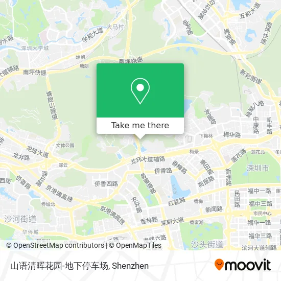 山语清晖花园-地下停车场 map