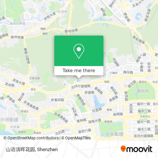 山语清晖花园 map