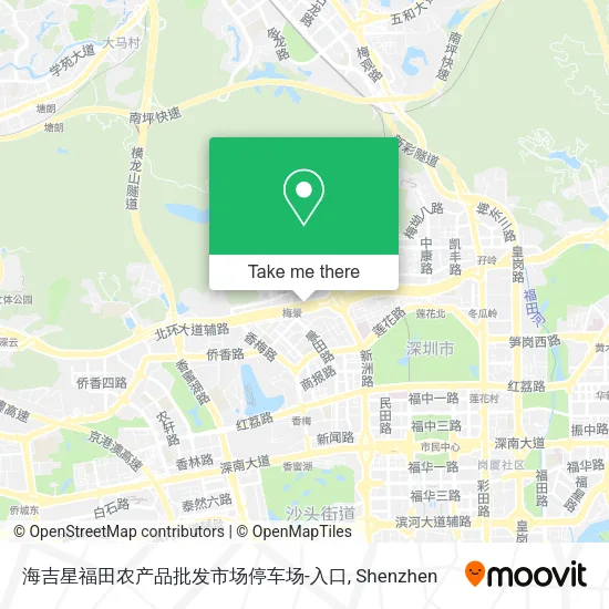 海吉星福田农产品批发市场停车场-入口 map