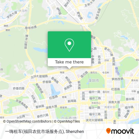 一嗨租车(福田农批市场服务点) map