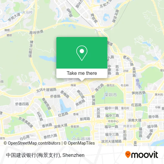 中国建设银行(梅景支行) map