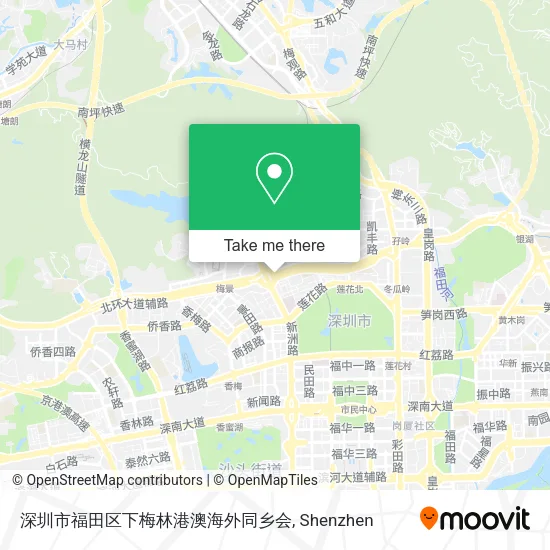 深圳市福田区下梅林港澳海外同乡会 map