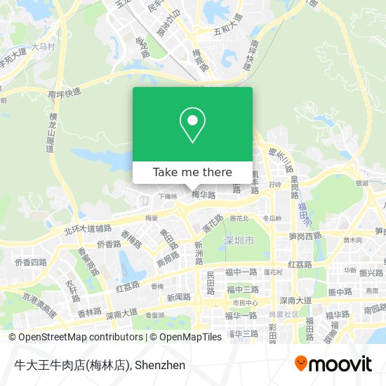 牛大王牛肉店(梅林店) map