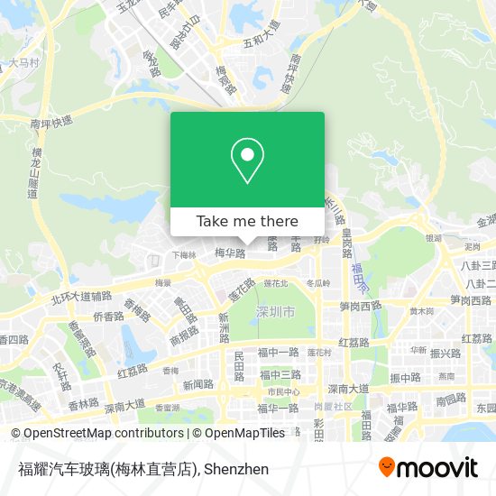 福耀汽车玻璃(梅林直营店) map