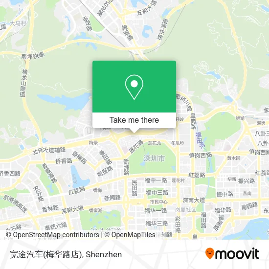 宽途汽车(梅华路店) map