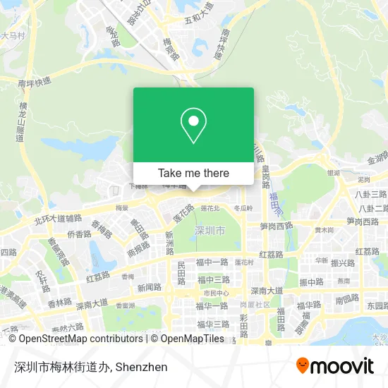 深圳市梅林街道办 map
