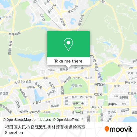 福田区人民检察院派驻梅林莲花街道检察室 map