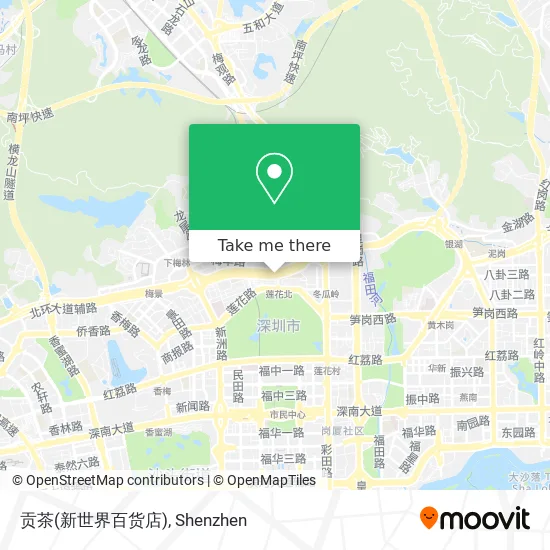 贡茶(新世界百货店) map