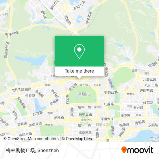 梅林购物广场 map