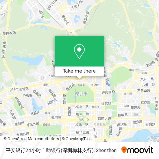 平安银行24小时自助银行(深圳梅林支行) map
