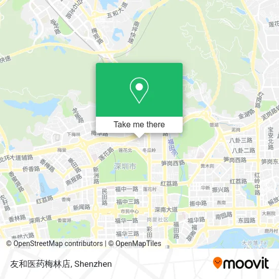 友和医药梅林店 map