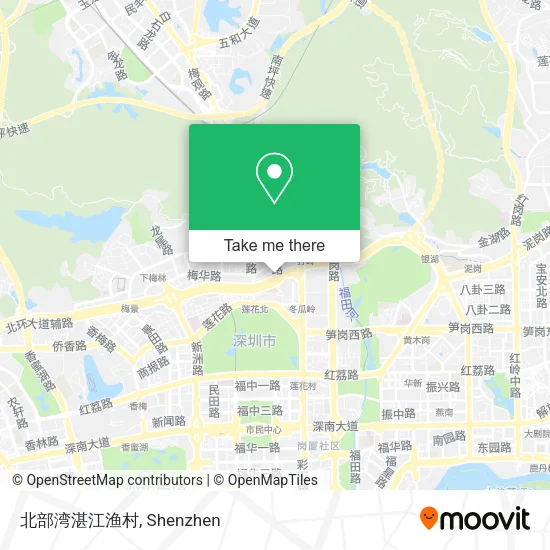 北部湾湛江渔村 map