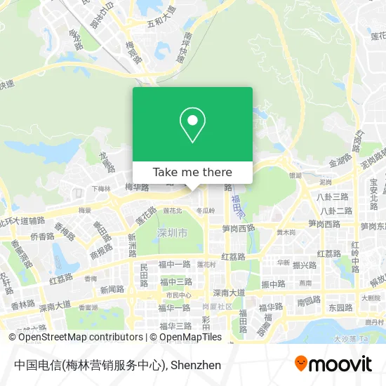 中国电信(梅林营销服务中心) map