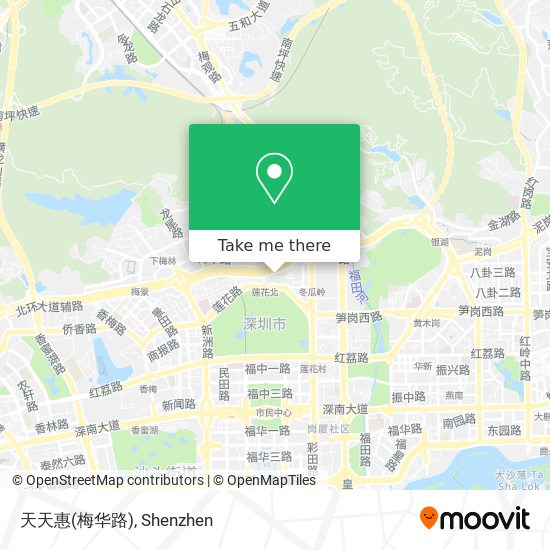 天天惠(梅华路) map