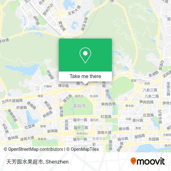 天芳圆水果超市 map