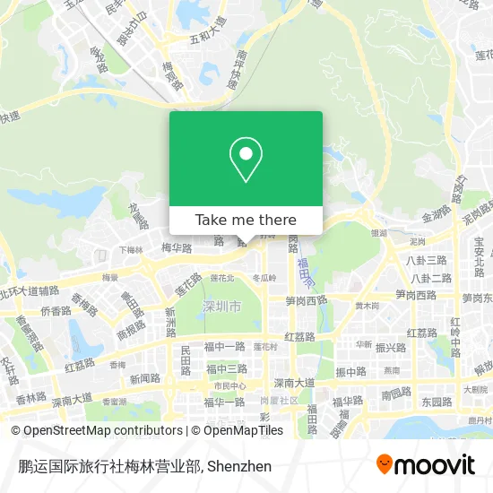 鹏运国际旅行社梅林营业部 map