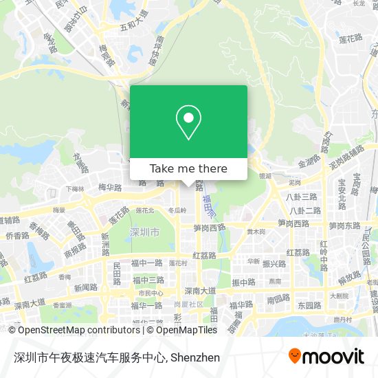 深圳市午夜极速汽车服务中心 map