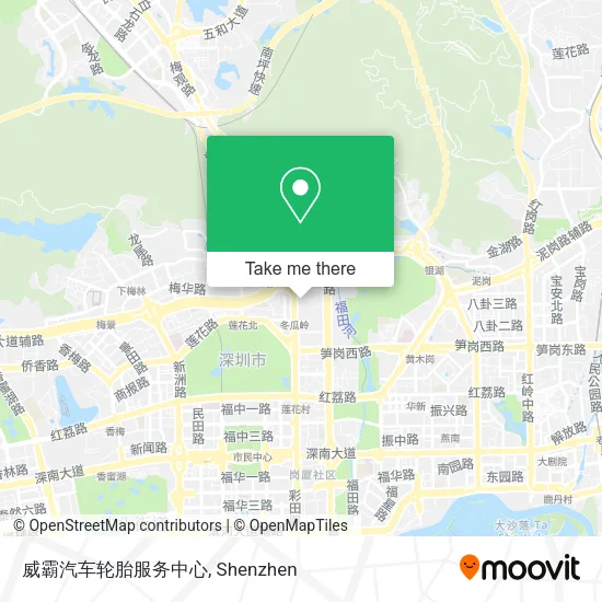威霸汽车轮胎服务中心 map