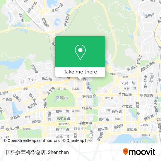 国强参茸梅华总店 map