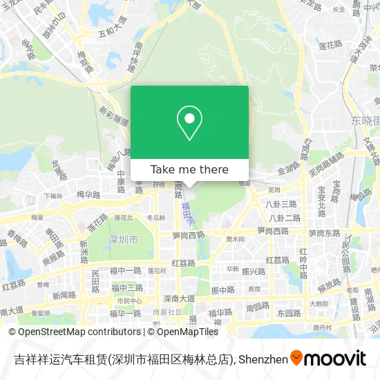 吉祥祥运汽车租赁(深圳市福田区梅林总店) map