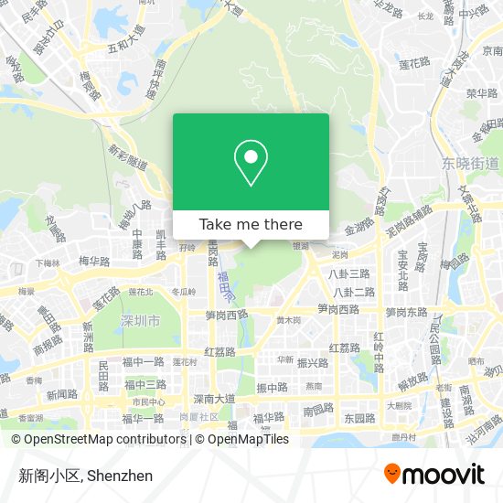 新阁小区 map