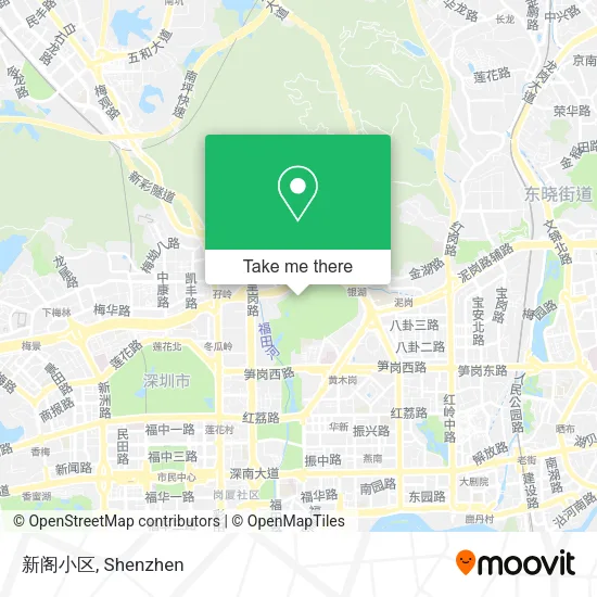 新阁小区 map