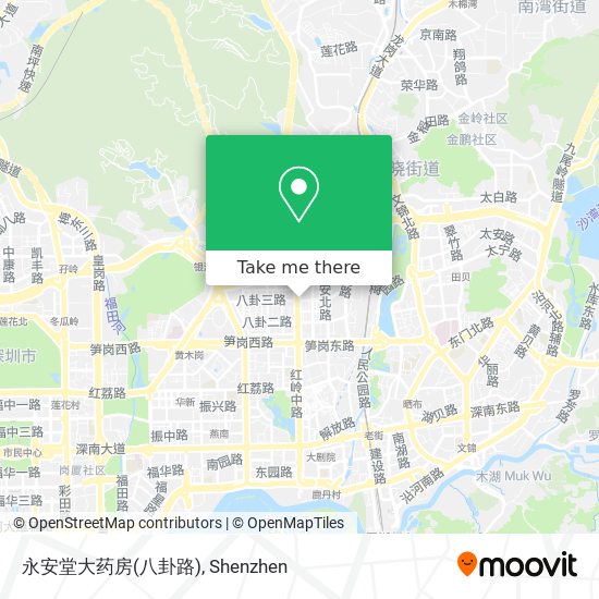 永安堂大药房(八卦路) map