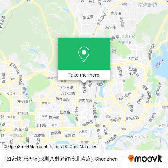 如家快捷酒店(深圳八卦岭红岭北路店) map