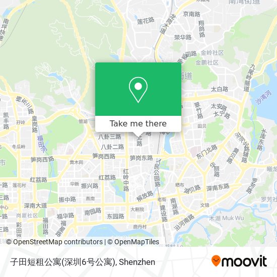 子田短租公寓(深圳6号公寓) map