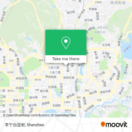李宁自提柜 map
