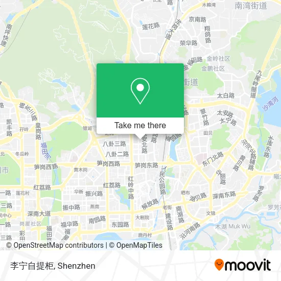 李宁自提柜 map