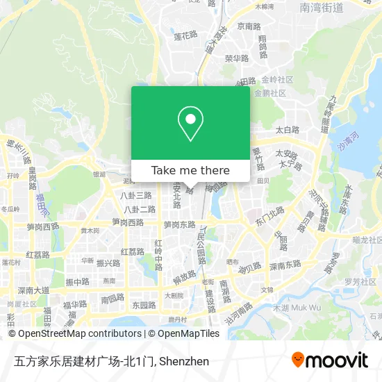 五方家乐居建材广场-北1门 map