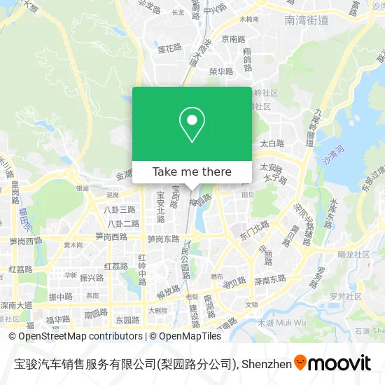 宝骏汽车销售服务有限公司(梨园路分公司) map