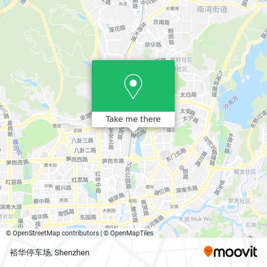 裕华停车场 map