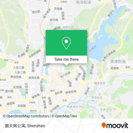 鹏天阁公寓 map
