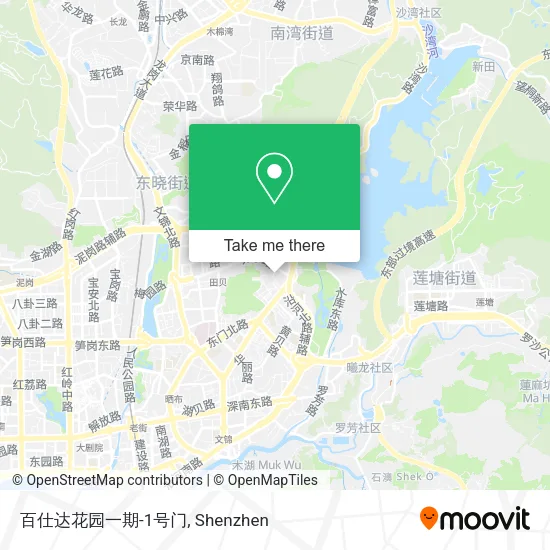 百仕达花园一期-1号门 map