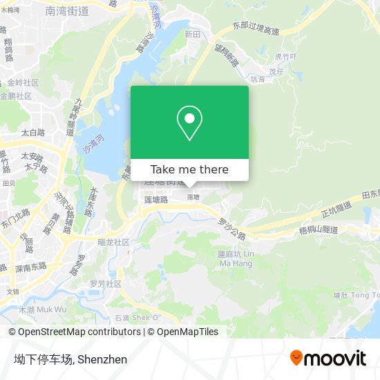 坳下停车场 map