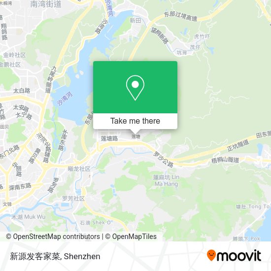 新源发客家菜 map