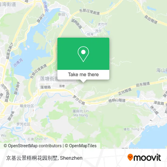 京基云景梧桐花园别墅 map