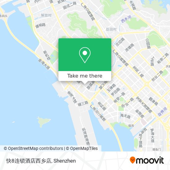 快8连锁酒店西乡店 map