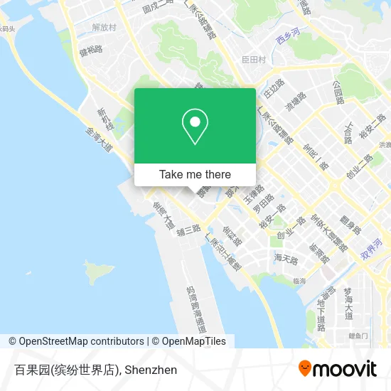 百果园(缤纷世界店) map