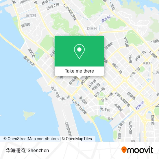 华海澜湾 map