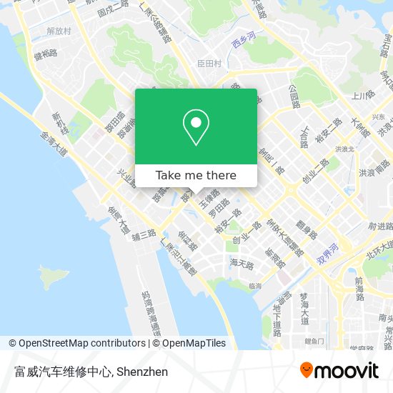 富威汽车维修中心 map