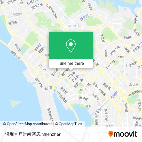 深圳宜居时尚酒店 map