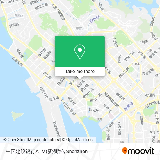 中国建设银行ATM(新湖路) map